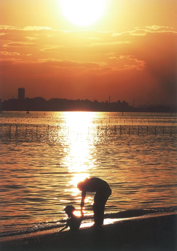 夕陽の二人