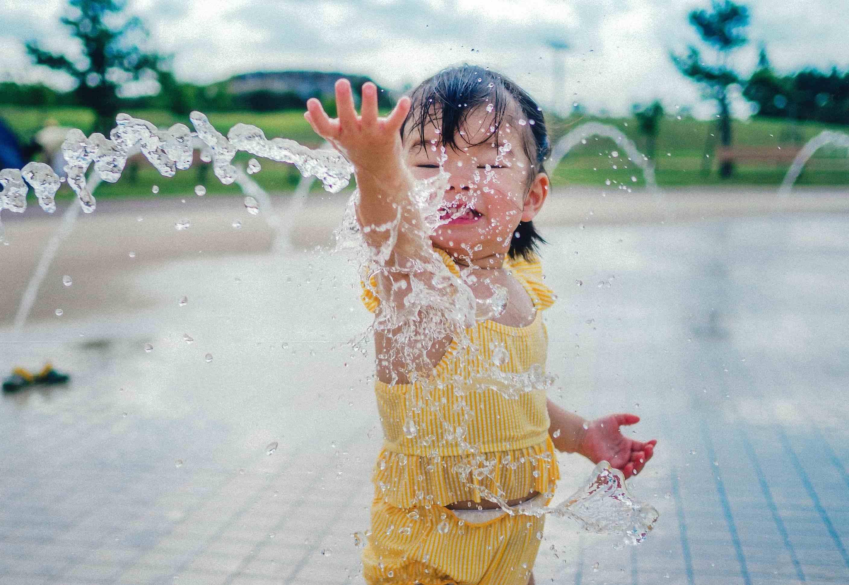 水遊びたのしい！