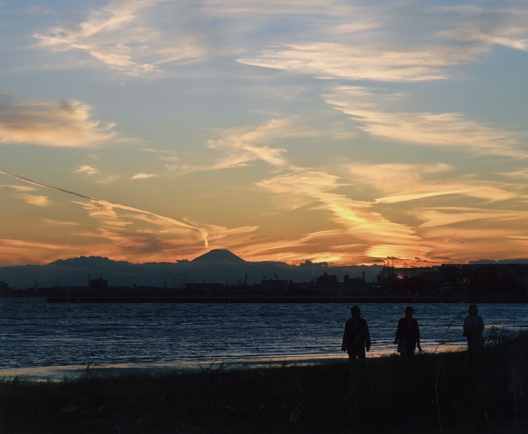 夕暮の散歩コース