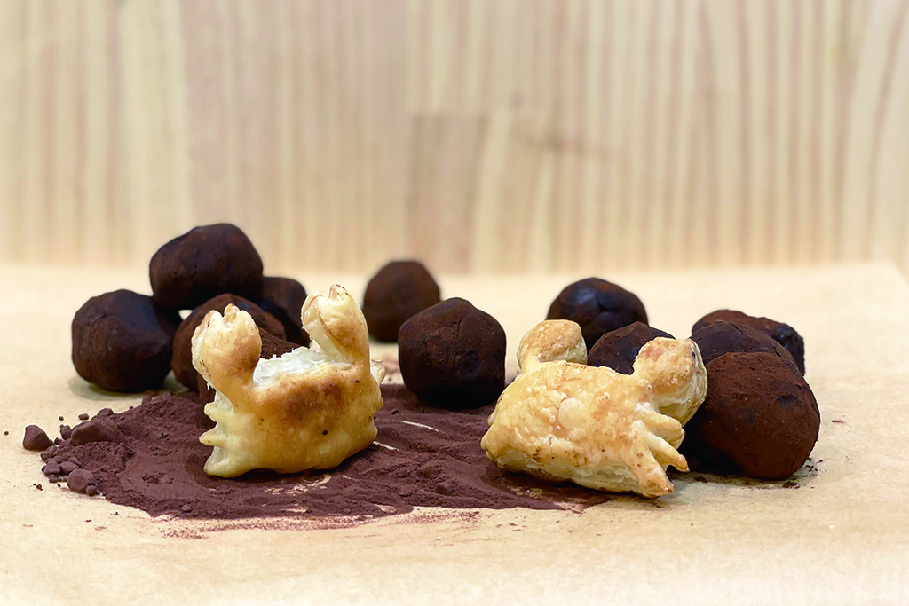 おかしなお菓子作りバレンタイン「カニカニトリュフ」