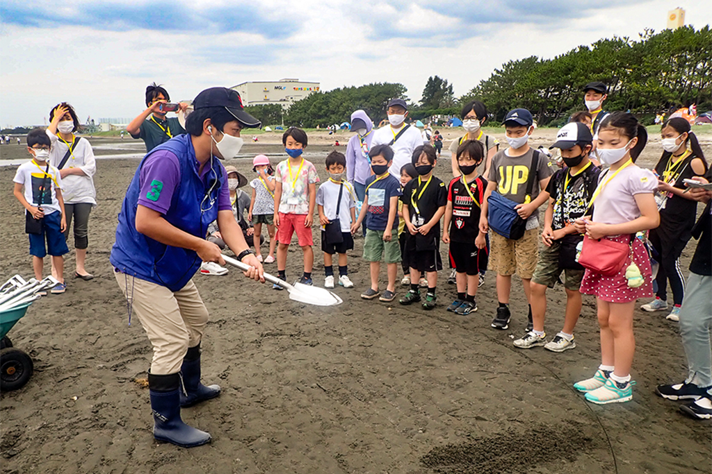 ふなばし環境フェア「干潟で生きもの探し」