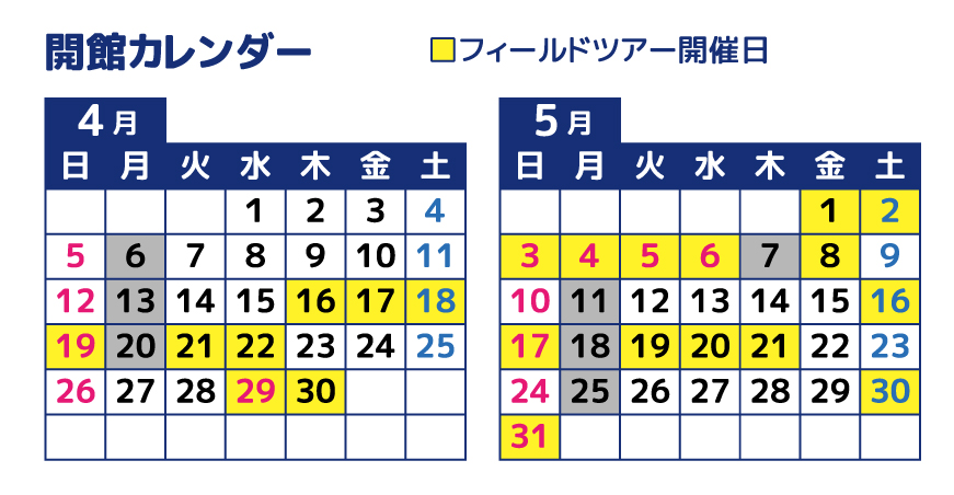 開催日カレンダー